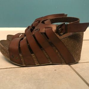 Blowfish Cork and leather heels